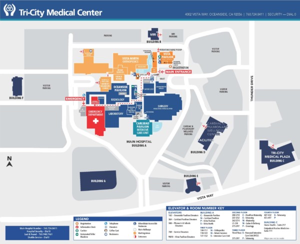 Campus Maps & Locations | Tri-City Medical Center